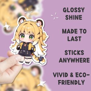 Zenless Zone Zero Sticker | Ju Fufu Chibi Sticker | 3&quote; Vinyl Sticker | Ju Fufu Chibi Zenless Zone Zero | Ju Fufu Chibi Fanart Sticker