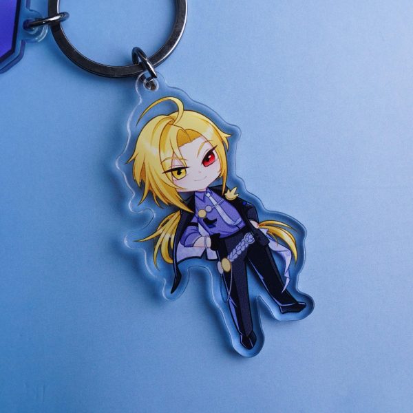 Zenless Zone Zero HUGO Acrylic Keychain - Original Hand-Drawn Anime Art - Fantasy Collectible Gift for Fans-Durable Backpack Charm