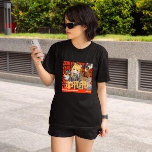 Zenless Zone Zero T-Shirt- JU FUFU | Minimalist Fan Shirt Streetwear | Anime Gacha Graphics