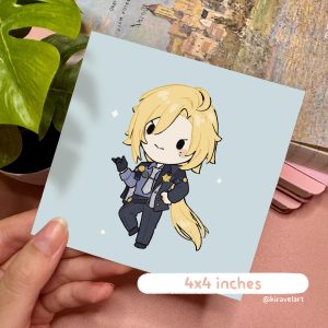 Hugo Vlad ZZZ Art Print | Video Game Art Print Hugo ZZZ Video Game Decor Anime Art Print Cute Anime Prints Anime Gifts Zenless Zone Zero