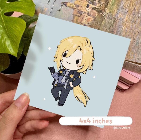 Hugo Vlad ZZZ Art Print | Video Game Art Print Hugo ZZZ Video Game Decor Anime Art Print Cute Anime Prints Anime Gifts Zenless Zone Zero