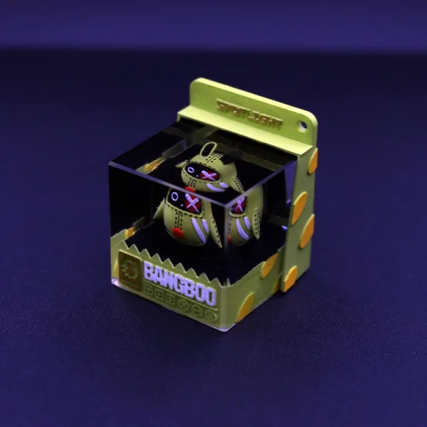 ZZZ Bangboo Amillion Miniature 3D Printed Cube Resin Keycap Gift
