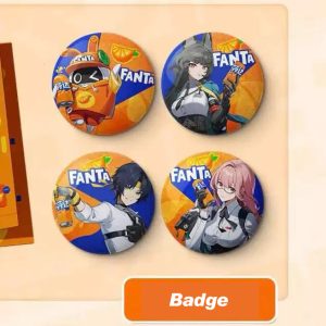 Zenless Zone Zero ZZZ X Fanta Merchandise H.S.O.S.6 Faction Acrylic Stand, Badge Set, Laser Ticket Set ( Unofficial )