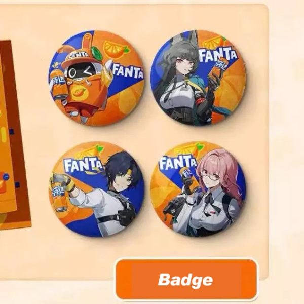 Zenless Zone Zero ZZZ X Fanta Merchandise H.S.O.S.6 Faction Acrylic Stand, Badge Set, Laser Ticket Set ( Unofficial )