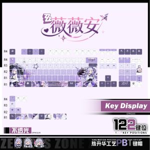 Zenless Zone Zero Toys Vivian Keycap Game Character & Vivian Display Keyboard ZZZ 122 Keycap