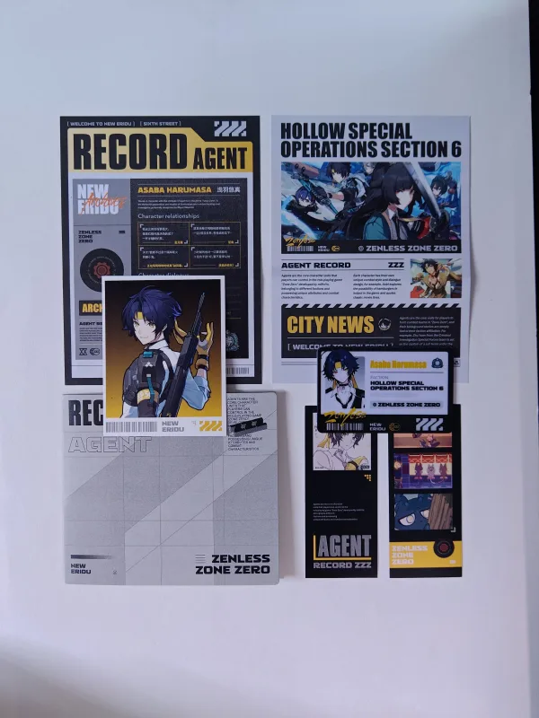 Zenless Zone Zero Toys - (ZZZ) Asaba Harumasa Character Archive CD/DVD – Collectible Gift for Fans, Perfect Birthday Present