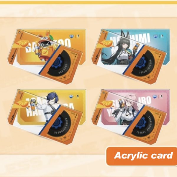 Zenless Zone Zero ZZZ X Fanta Merchandise H.S.O.S.6 Faction Acrylic Stand, Badge Set, Laser Ticket Set ( Unofficial )