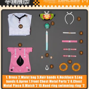 Zenless Zone Zero Alice Thymefield Summer Swimwear Cosplay Costume