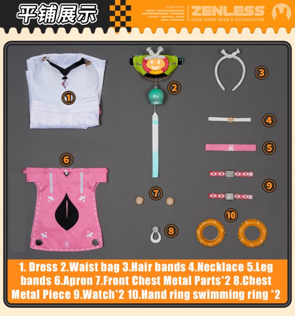 Zenless Zone Zero Alice Thymefield Summer Swimwear Cosplay Costume