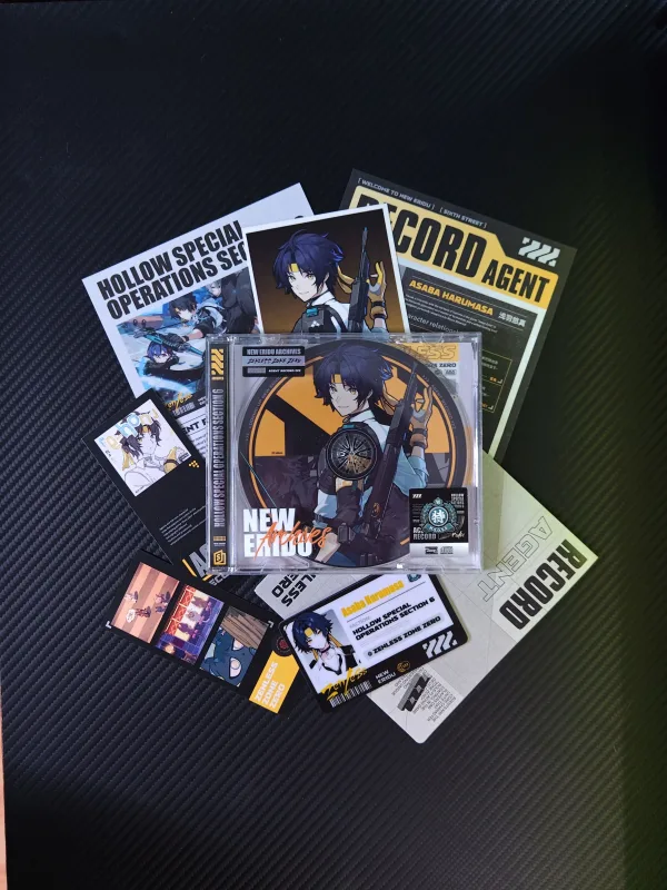 Zenless Zone Zero Toys - (ZZZ) Asaba Harumasa Character Archive CD/DVD – Collectible Gift for Fans, Perfect Birthday Present