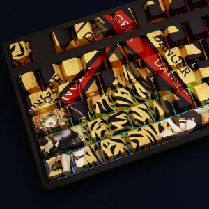 Zenless Zone Zero Toys Ju Fufu Keycap Game Character & Ju Fufu Display Keyboard ZZZ Yunkui 108 Keycap