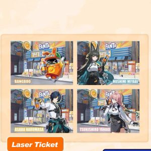 Zenless Zone Zero ZZZ X Fanta Merchandise H.S.O.S.6 Faction Acrylic Stand, Badge Set, Laser Ticket Set ( Unofficial )