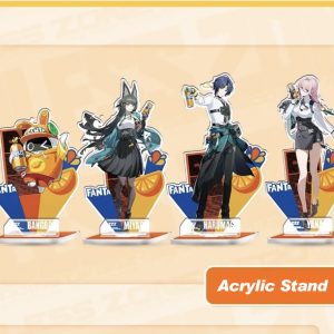 Zenless Zone Zero ZZZ X Fanta Merchandise H.S.O.S.6 Faction Acrylic Stand, Badge Set, Laser Ticket Set ( Unofficial )