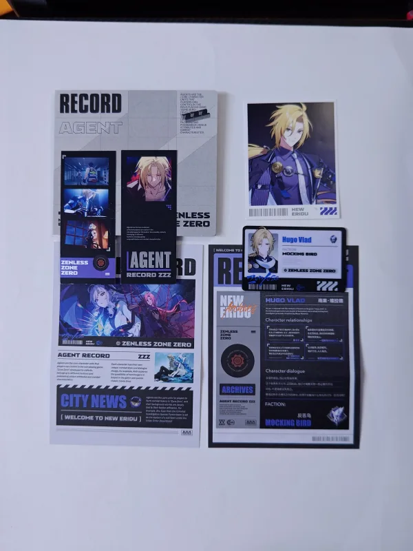 Zenless Zone Zero Toys - (ZZZ) Hugo Vlad Character Archive CD/DVD – Collectible Gift for Fans, Perfect Birthday Present