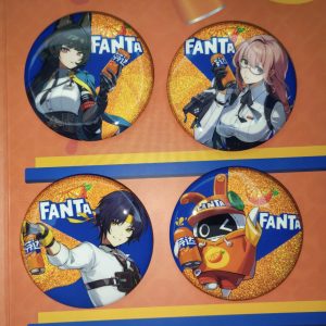 Zenless Zone Zero ZZZ X Fanta Merchandise H.S.O.S.6 Faction Acrylic Stand, Badge Set, Laser Ticket Set ( Unofficial )