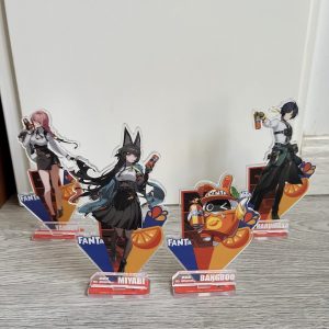 Zenless Zone Zero ZZZ X Fanta Merchandise H.S.O.S.6 Faction Acrylic Stand, Badge Set, Laser Ticket Set ( Unofficial )