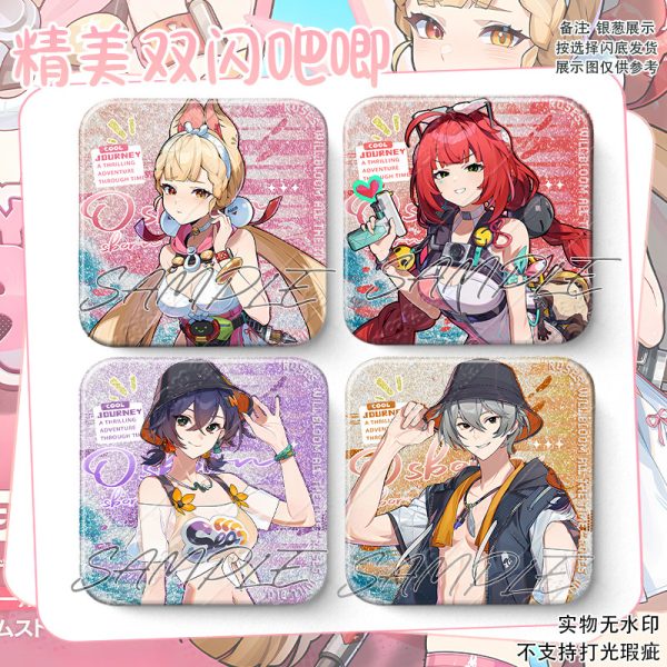 Zero Zone Zero Toys - Ukinami Yuzuha, Alice Thymefield, Wise, Belle Square Double Flash Badge