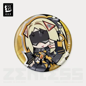 Zenless Zone Zero New Eridu Series Q-Type Obol Squad Tinplate Badges (Oct 2025) [ Official Merch ]