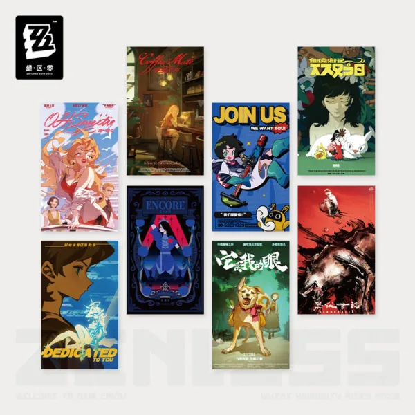 Zenless Zone Zero Random Play Videotape Poster Vol. 2 (Aug 2025) [Official Merchandise]