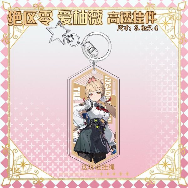 Zenless Zone Zero Toys - Alice Thymefield, Ukinami Yuzuha, Vivian Acrylic Keychains