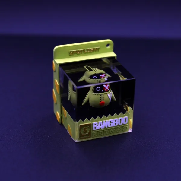ZZZ Bangboo Amillion Miniature 3D Printed Cube Resin Keycap Gift