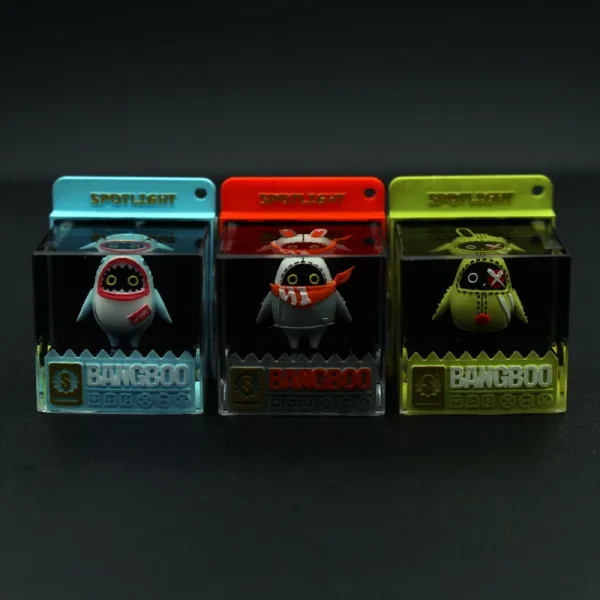 ZZZ Bangboo Amillion Miniature 3D Printed Cube Resin Keycap Gift