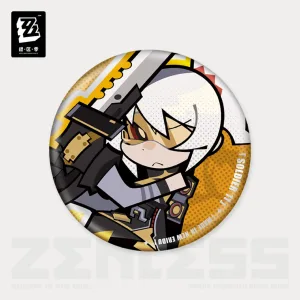 Zenless Zone Zero New Eridu Series Q-Type Obol Squad Tinplate Badges (Oct 2025) [ Official Merch ]