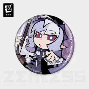 Zenless Zone Zero New Eridu Series Q-Type Mockingbird Tinplate Badges (Oct 2025) [ Official Merch ]