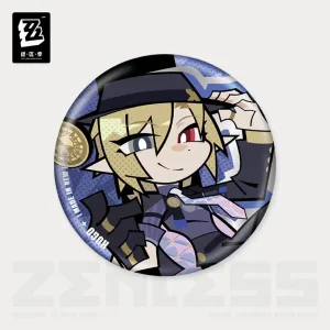 Zenless Zone Zero New Eridu Series Q-Type Mockingbird Tinplate Badges (Oct 2025) [ Official Merch ]