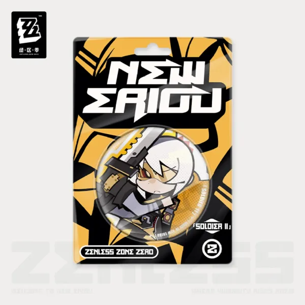 Zenless Zone Zero New Eridu Series Q-Type Obol Squad Tinplate Badges (Oct 2025) [ Official Merch ]
