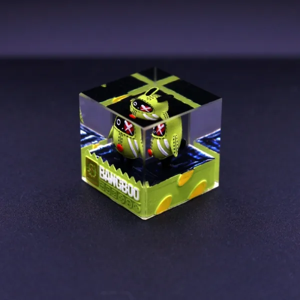 ZZZ Bangboo Amillion Miniature 3D Printed Cube Resin Keycap Gift