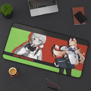 Premium Alice Thymefield Mousepad | Zenless Zone Zero Desk Mat | Anime Gaming Pad | ZZZero Mousepad | Alice Design Large Gaming Mat |
