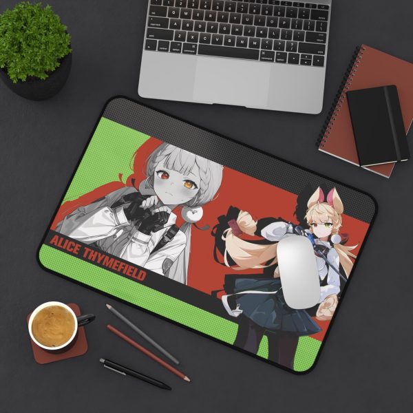 Premium Alice Thymefield Mousepad | Zenless Zone Zero Desk Mat | Anime Gaming Pad | ZZZero Mousepad | Alice Design Large Gaming Mat |