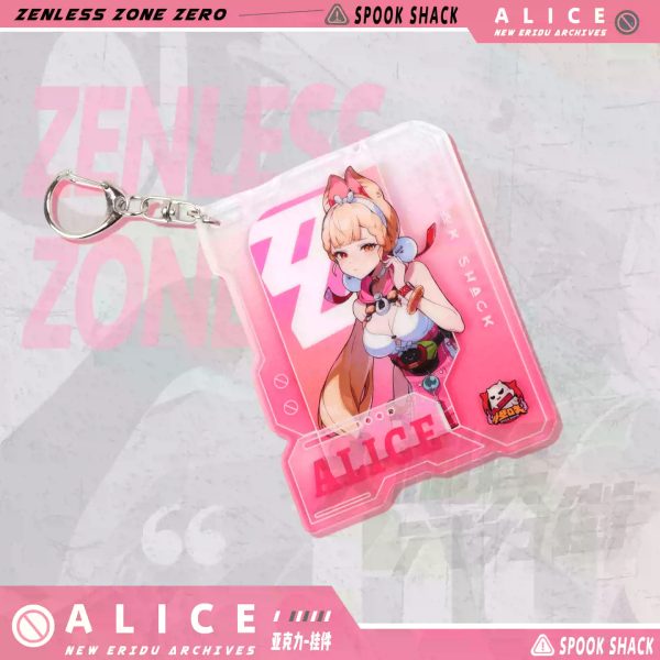 Zenless Zone Zero Ukinami Yuzuha & Alice Thymefield Acrylic Keychain Swimsuit Party