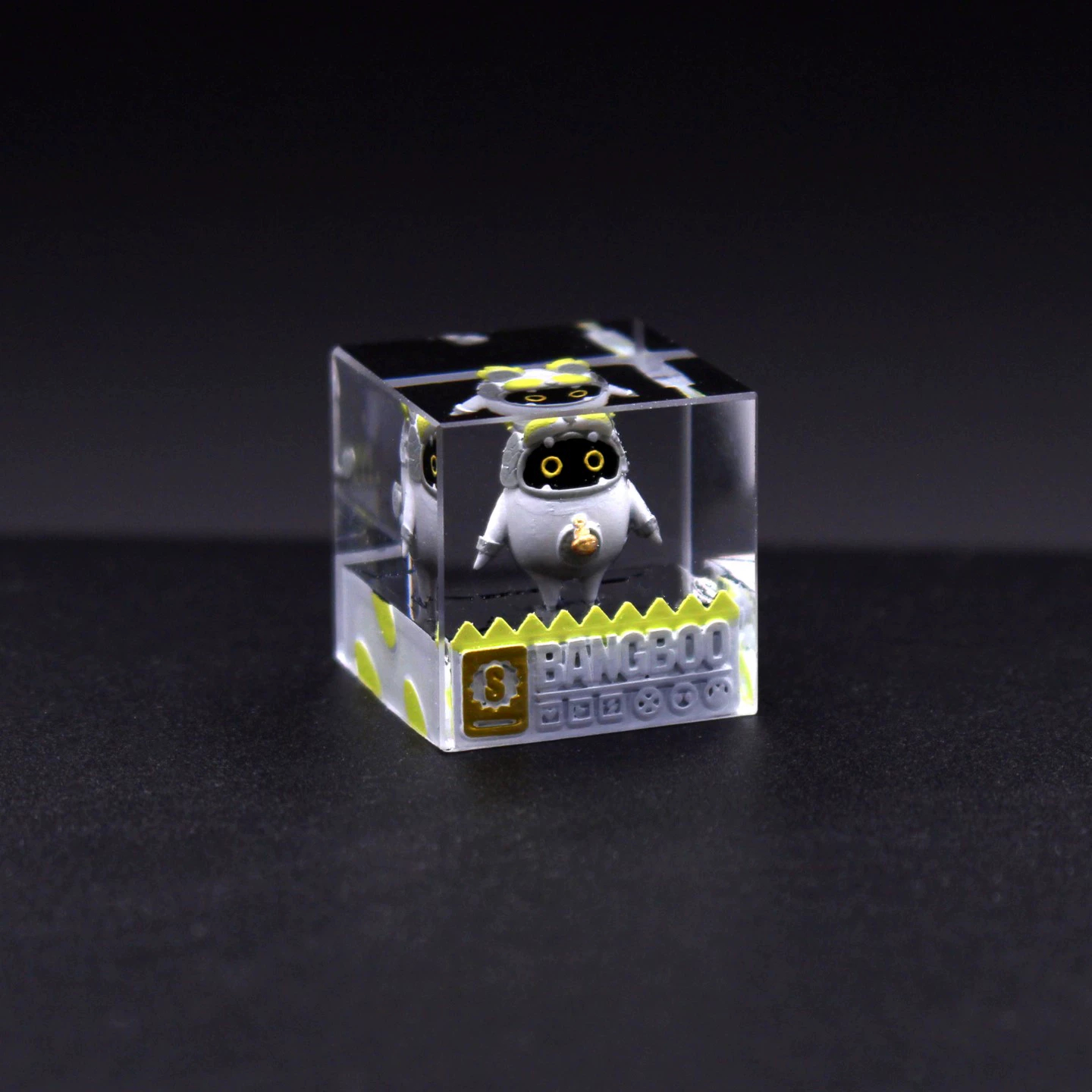 Zenless Zone Zero Bangboo Belion Miniature 3D Printed Cube Resin Keycaps