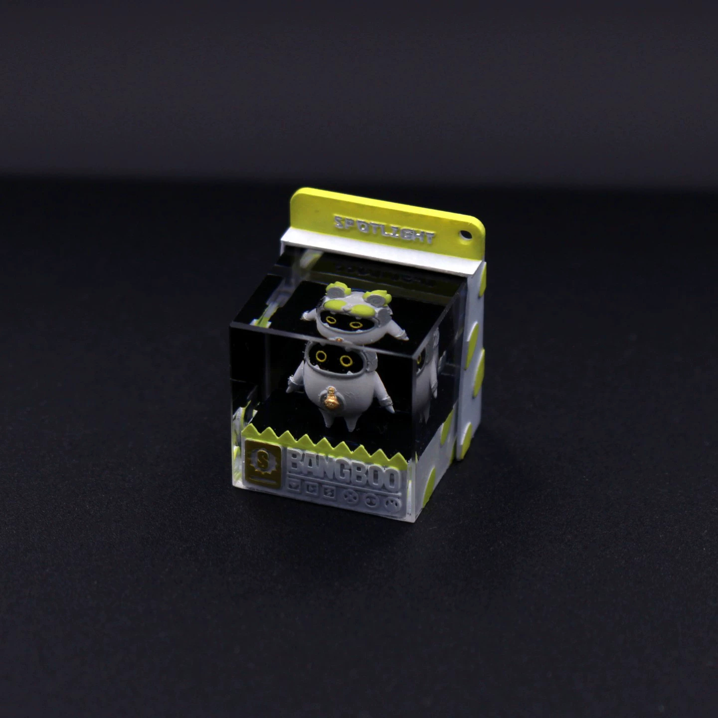 Zenless Zone Zero Bangboo Belion Miniature 3D Printed Cube Resin Keycaps
