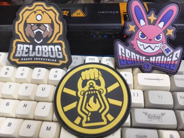Zenless Zone Zero Toys Obol Squad, Cunning Hares, Belobog Heavy Industries Faction PVC 3D Rubber Stamp