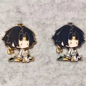 Zero Zone Zero Asaba Harumasa Sitting Posture Cute Metal Badge