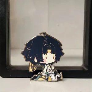 Zero Zone Zero Asaba Harumasa Sitting Posture Cute Metal Badge