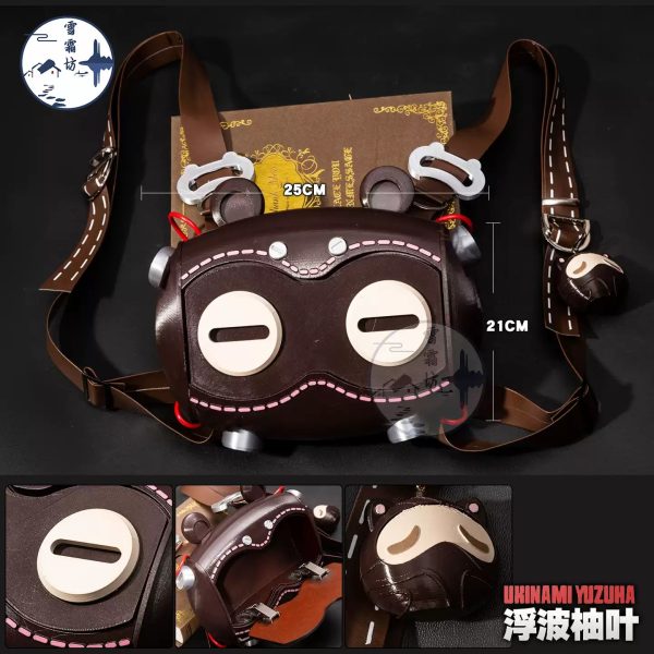 Zenless Zone Zero Ukinami Yuzuha Cosplay Raccoon Plush Doll Backpack Prop Bag