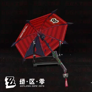 Zenless Zone Zero Ukinami Yuzuha Umbrella 3D Stereo Metal Model Peripheral Ornaments