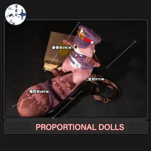 Zenless Zone Zero Ukinami Yuzuha Cosplay Raccoon Plush Doll Backpack Prop Bag