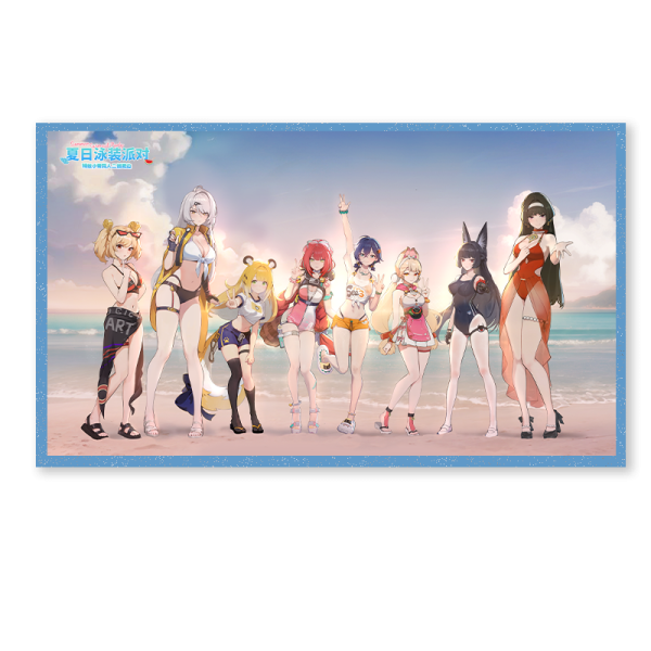 Zenless Zone Zero Summer Swimwear Party Series Acrylic Colored Paper