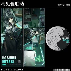 ZZZ x Razer H.S.O.S.6 Hoshimi Miyabi Laser Ticket and Badge Set ( Unofficial )
