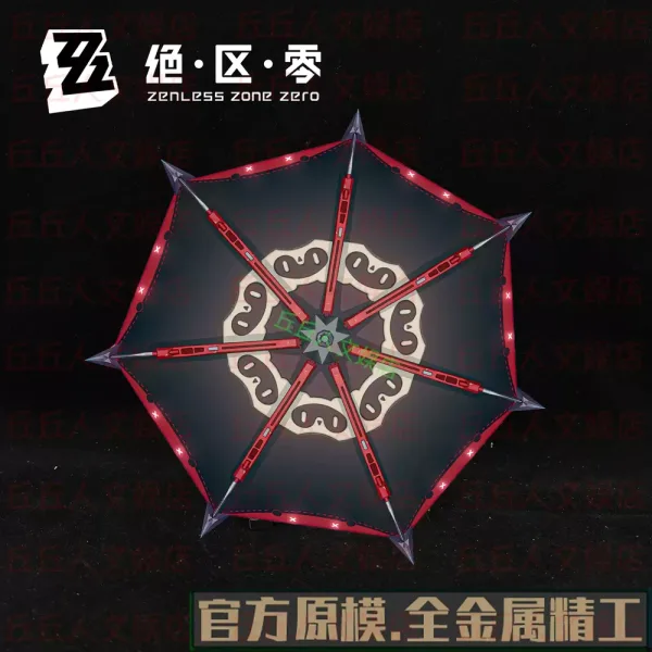Zenless Zone Zero Ukinami Yuzuha Umbrella 3D Stereo Metal Model Peripheral Ornaments
