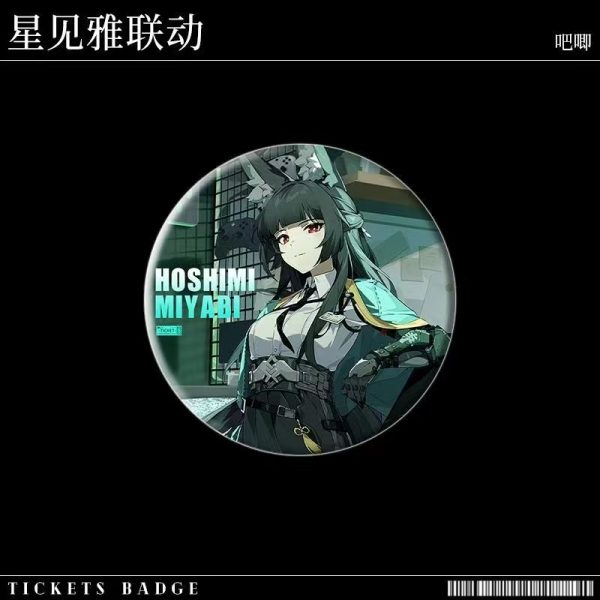 ZZZ x Razer H.S.O.S.6 Hoshimi Miyabi Laser Ticket and Badge Set ( Unofficial )