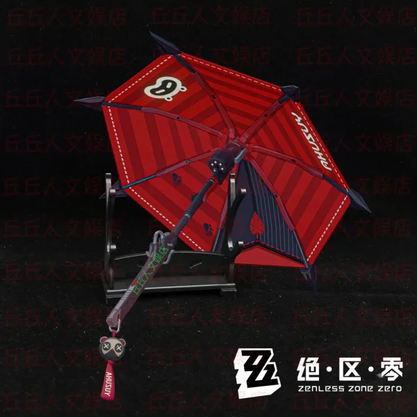 Zenless Zone Zero Ukinami Yuzuha Umbrella 3D Stereo Metal Model Peripheral Ornaments — image 9