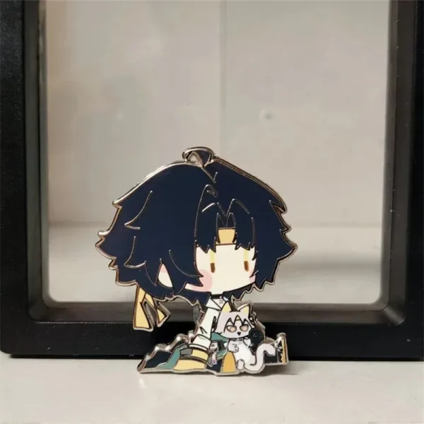 Zero Zone Zero Asaba Harumasa Sitting Posture Cute Metal Badge