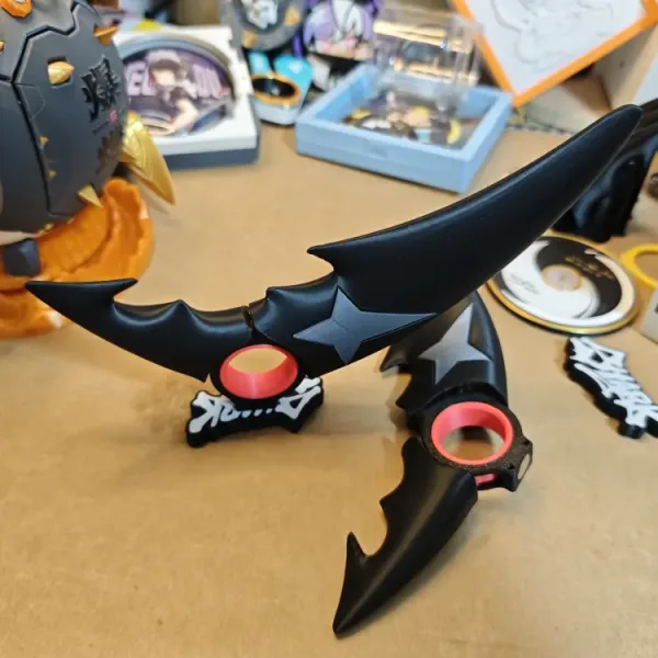 Zenless Zone Zero 3D Printed Multi-Function Ellen Joe Shark Tail Toy Knife Can be Placed On The Refrigerator Hook