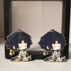 Zero Zone Zero Asaba Harumasa Sitting Posture Cute Metal Badge